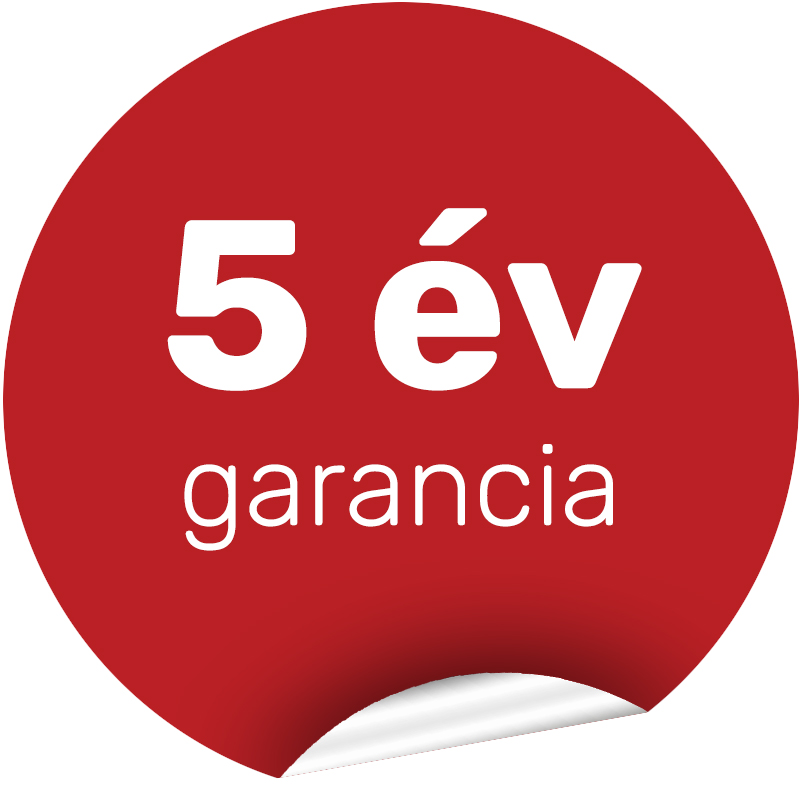 5 év garancia